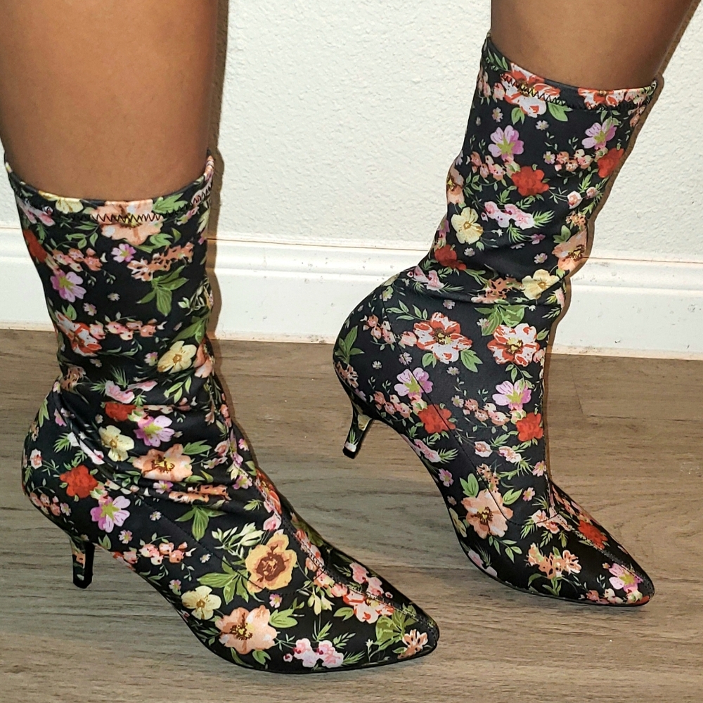 Kitten Heel Ankle Boots